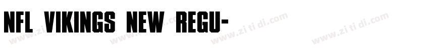 NFL Vikings New Regu字体转换